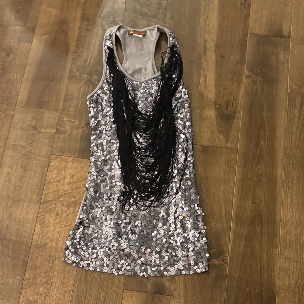 Sparkling Sequin Dress with Fringe